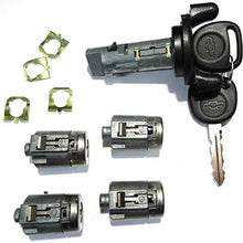 or 2002-2007 Chevrolet Express/GMC Savana Van Ignition Switch Lock Cylinder + Four (4) Door Lock Cylinders W/2 Chevy Bow-Tie Logo Keys 704600 & 706591