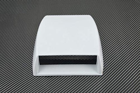Car Stickers Car Styling Universal Car Decorative Air Flow Intake Scoop Turbo Bonnet Vent Cover Hood Decorate (Color Name : Silver)