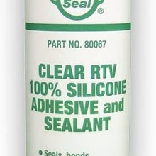 Pro Seal 80067 Clear Silicone Sealant and Adhesive. 11.1 oz.