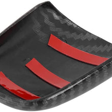 X AUTOHAUX Car Gear Shift Knob Head Cover Sticker Trim Carbon Fiber Style for Dodge Challenger Charger 2015-2019