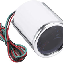 Duokon 52mm/2in 0-10000 RPM Tachometer LED White Light Pointer Tach Gauge Smoke Lens 12V