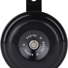 Heitune 12V 110dB 435HZ Motorcycle Car Loud Electric Snail Horn Loudspeaker Waterproof Metal