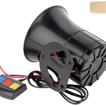 LSAILON 12V 4 Tone Sound Car Siren Horn Emergency Sound Warning Horn for Police Car Fighter Vans Trucks