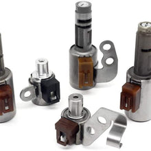 Transmission Shift Solenoid kit(5PCS) Replacement for Toyota Lexus Camry Corolla Estima Highlande Transmission Solenoid Kit U140E ES300 4 SP FWD V6 3.0L U140 RX 6 SP AWD V8 5.7L U240
