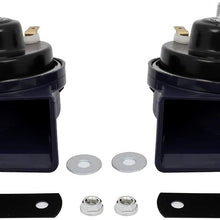 AUTOMUTO 130DB Electric Motorcycle Horn 12V Twin Horn Kit for Car Motorcycle Truck Boat