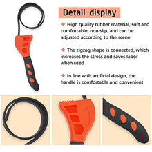 Rubber Pipe Straps Wrench Sets-2PCS Adjustable Oil Fuel Strap Wrench Tools Filter Strap Cutter Tool Plumbing Bathroom Shower Head Craftsman Monkey Wrench