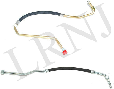 BRITPART Upper & Lower Oil Cooler Pipe Set Compatible with Land Rover Defender 90 Automatic Model, Discovery 1 1994-1998 & Range Rover Classic 1995, Parts # PBP101150 & PBP101160