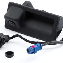 Car Reverse Backup Rear View Camera W/Cable Set 56D827566A Replacement for 2008-2014 Passat B7