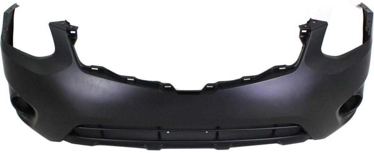 Front Bumper Cover For 11-13 Nissan Rogue w/fog lamp holes Primed CAPA