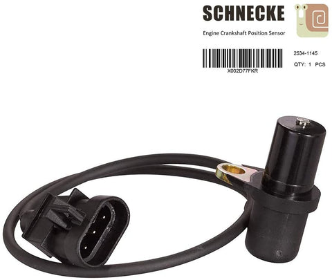Schnecke 1PCS Crank shaft Crankshaft Position Sensor Compatible with DAEWOO 00-02 LEGANZA 00-02 NUBIRA ISUZU 2000 AMIGO 00-03 RODEO 01-03 RODEO SPORT SUZUKI 04-05 FORENZA 2005 RENO