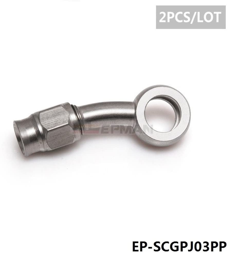 Epman EP-SCGPJ03PP(2PC) 2Pcs/Lot Hydraulic Brake Hose Fitting Brake Line Fitting for ID 3.2MM OD 7.5mm hose For Car Motorcycle