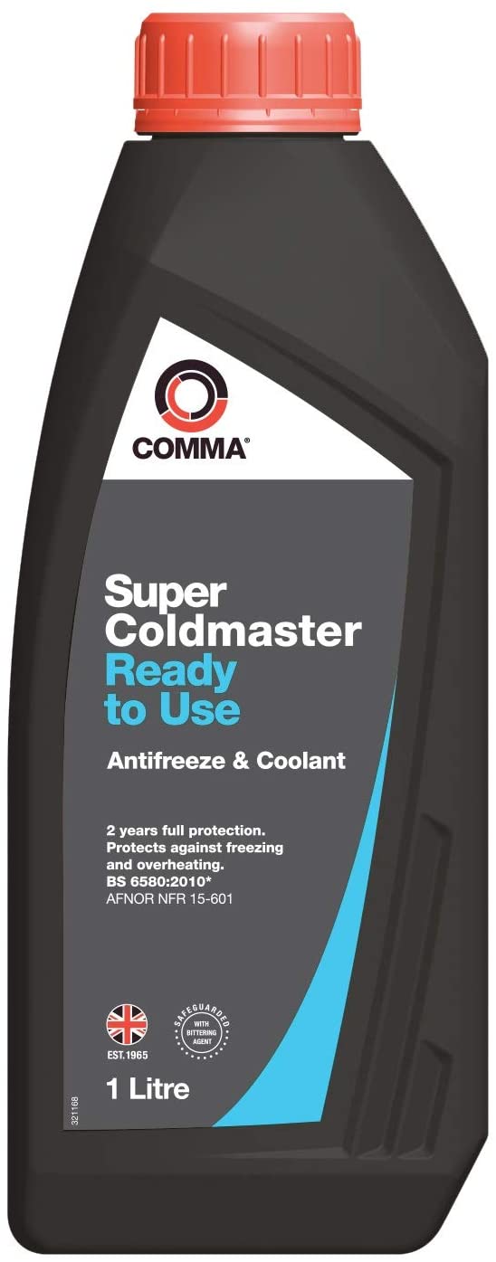 COMMA Scc1L 1L Super Coldmaster Ready to Use Antifreeze and Coolant Blue