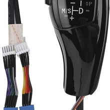 Qiilu Car Gear Shift, LHD Automatic LED Gear Shift Knob Retrofit Kit Fit for BMW E90 E92 E84 E89 for F30 Style(Black)