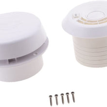Homyl 2-Pack 12V RV Motorhome Roof Vent Air Flow Ventilation Cooling Exhaust Fan, Waterproof, White