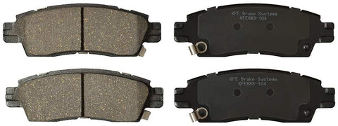 KFE KFE883-104 Ultra Quiet Advanced Premium Ceramic Brake Pad Rear Set for: 2002-2009 Chevrolet Trailblazer, 2009-2017 Traverse, SSR; 2007-2016 GMC Arcadia, 2002-2009 Envoy; Bravada; Outlook; 9-7X