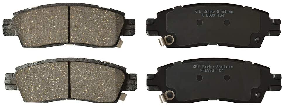 KFE KFE883-104 Ultra Quiet Advanced Premium Ceramic Brake Pad Rear Set for: 2002-2009 Chevrolet Trailblazer, 2009-2017 Traverse, SSR; 2007-2016 GMC Arcadia, 2002-2009 Envoy; Bravada; Outlook; 9-7X