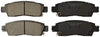 KFE KFE883-104 Ultra Quiet Advanced Premium Ceramic Brake Pad Rear Set for: 2002-2009 Chevrolet Trailblazer, 2009-2017 Traverse, SSR; 2007-2016 GMC Arcadia, 2002-2009 Envoy; Bravada; Outlook; 9-7X
