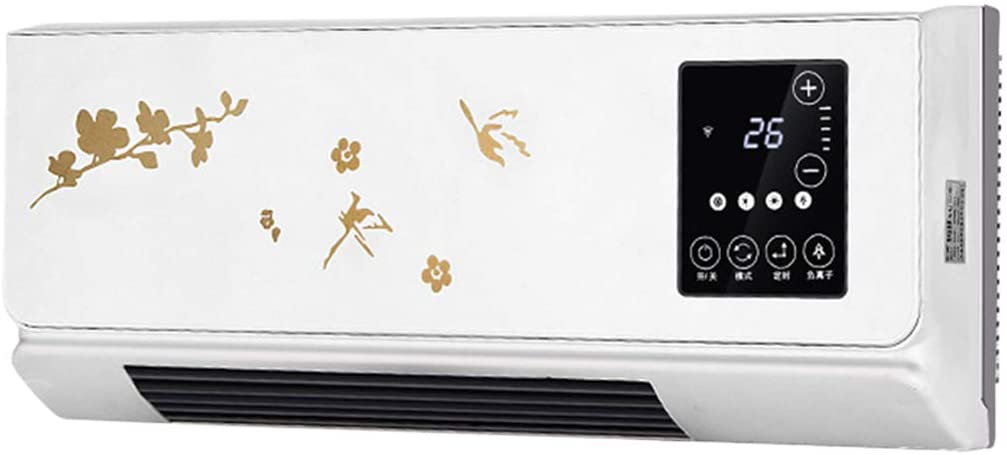 OCYE Space Heater, Wall-Mounted Speed Heater with Remote Control and Clothes Drying Function, Suitable for Homes and Offices with Pets, White