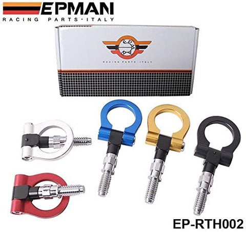 EPMAN Racing Billet Aluminum Tow Hook Front Rear For BMW European Car Trailer (Gold)
