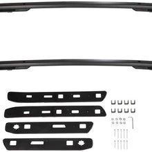 ECCPP Roof Rack Side Rails Luggage Cargo Carrier Roof Side Rails Fit for Jeep Renegade 2015 2016 2017 2018 2019 2020,Black Aluminum Roof Rack Cross Bars Cross Rails