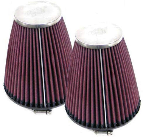K&N Universal Clamp-On Air Filter: High Performance, Premium, Washable, Replacement Filter: Flange Diameter: 2.062 In, Filter Height: 4 In, Flange Length: 0.625 In, Shape: Round Tapered, RC-1202