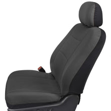 BDK Charcoal Black Car Seat Covers Full 9pc Set - Sleek & Stylish - Split Option Bench 5 Headrests Front & Rear Bench - OS-309-AC