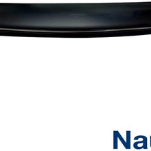 MUKEZON 1Pc Dark Smoke Tint 43 inches Top Sun/Moon Roof Rain Snow Guard Window Visor Deflector with 3M Double-Sided Tapes