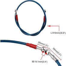 Fangfang 960mm M10 Motocycle ATV Aluminum Flex Hydraulic Brake Clutch Reinforced Oil Hose Line Pipe Racing Bike (Color : Blue)