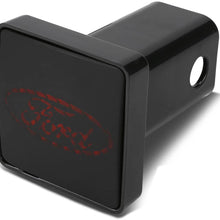 Bully CR-007D Dodge RAM Tow Hitch Cover/Receiver Trailer Plug in Black with LED Brake Light Dodge Logo Emblem - Car, Truck and SUV Accessories - Genuine License Products, 2 inch