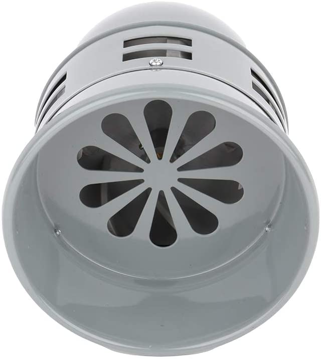 ZENITHIKE Air Raid Siren Horn Electric Car Driven Horn for Car Truck Train Van Boat,Gray