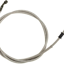 HIAORS 86" Stainless Braided Hydraulic Brake Hose Line for GY6 Kazuma Sunl Taotao Roketa Jonway Scooter Moped ATV Dirt Bike Go Kart Parts