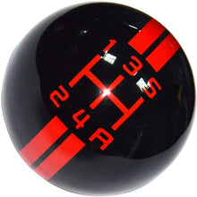 SMKJ 5 Speed Mustang White line Shift Knob Black Car Gear Stick Shift Shifter Knob Automatic Manual Shifter Knob Suitable for Most Transmission Vehicles