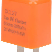 5pcs/set 12v 2 pin Electronic Turn Signal Flasher Relay, Turn Signal Flasher Relay for Led Lights