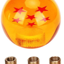 Gear Shifter,Akozon Universal Car Dragon Ball Gear Shift Knob Shifter Lever Handle with Adapter Replacement(Five Stars)