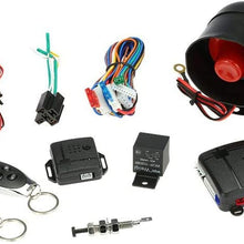 KKmoon Car Vehicle Security System Universal Burglar Alarm Protection Anti-Theft System with 2 Remote Contoller