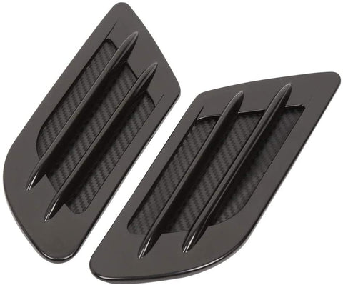 X AUTOHAUX 2 Pcs Car Side Decorative Air Flow Out Scoop Hood Vent Bonnet Fit for Cruze