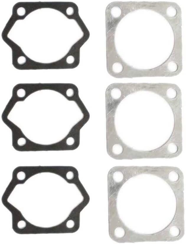 HURI 3set Cylinder Head Bottom Gasket for Motorized Bicycle Bike 49cc 60cc 66cc 80cc 2 Stroke Engine