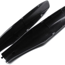 TBvechi Roof Rack Leg Cover for Original Car Luggage Rack, 4Pcs Black ABS Roof Rack Bar Rail End Protection Cover Shell for Toyota Land Cruiser Prado Fj120 2003-2009