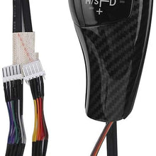 Qiilu Car Gear Shift, LHD Automatic LED Gear Shift Knob Retrofit Kit Fit for BMW E90 E92 E84 E89 for F30 Style(Black)