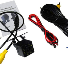 12V CCD Car Vehicle Auto Universal Waterproof Rear Front Side View Backup Reverse Camera Starlight Night Vision with Wire Loop for Car,SUV,Camper,Van,RV,Pickup Truck,Jeep