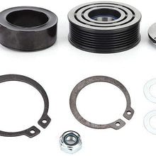 AC Compressor Clutch, A/C Air Conditioning Compressor Clutch Coil Assembly Kit with Bearing, Coil and Pulley Fit for Honda CR-V 2002-2006, Replaces Part# 38810PNB006