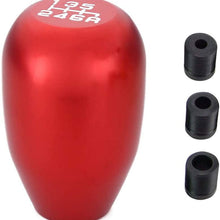 Manual Racing JDM Type-R 6 Speed Manual Gear Shift Knobs Replacement fit for Universal Most of Vehicle(Blue)
