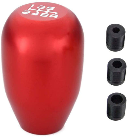 Manual Racing JDM Type-R 6 Speed Manual Gear Shift Knobs Replacement fit for Universal Most of Vehicle(Blue)
