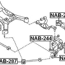 55110Zx00B - Arm Bushing (for the Rear Suspension) For Nissan - Febest
