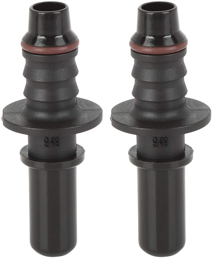 X AUTOHAUX 2pcs 9.49mm ID8 Car Fuel Line Hose Pipe Quick Release Male Connect Connector