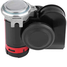 Kuuleyn Vehicle Dual Air Horn, 12V 139DB Loud Electronic Snail Horn Ultra Compact Dual Air Horn Fit For Scooter/Moped ATV Yacht Boat Go-Kart Dirt Bike Pocket Bike Motorcycle