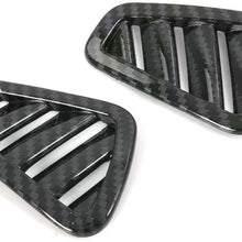 Bishop Tate Car Styling Carbon Style Upper A/C Air Outlet Vent Frame Decoration Cover Trim for Mercedes-Benz A-Class W177 2019 2020