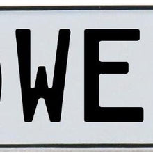 Vintage Parts 683574 Vintage Parts 683574 Lowers White Stamped Aluminum Street Sign Mancave Wall Art, 1 Pack