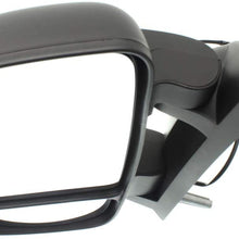 For Ram ProMaster 1500/2500 / 3500 Mirror 2014-2018 Driver Side Manual Folding | Non-Heated | Non-Extended | w/Blind Spot Glass & Signal Light | w/Temperature Sensor | Textured Black CH1320417