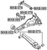 30851257 - Arm Bushing (for Lateral Control Arm) For Volvo - Febest